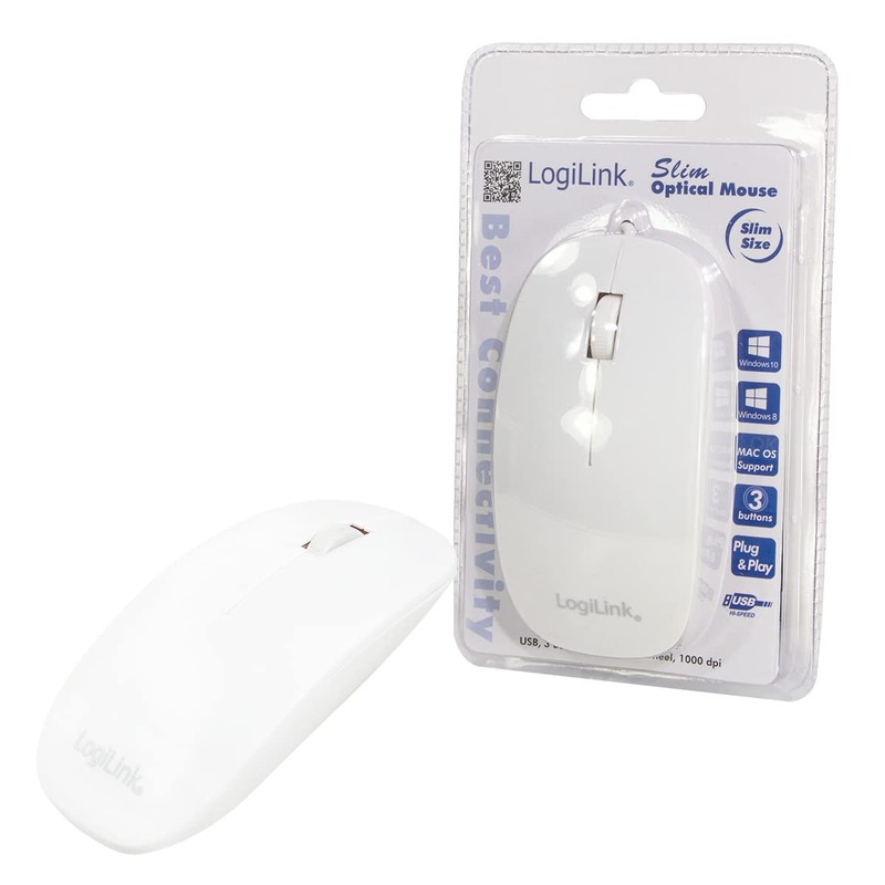 LogiLink ID-0062 Flat Style Slim USB Optical Mouse