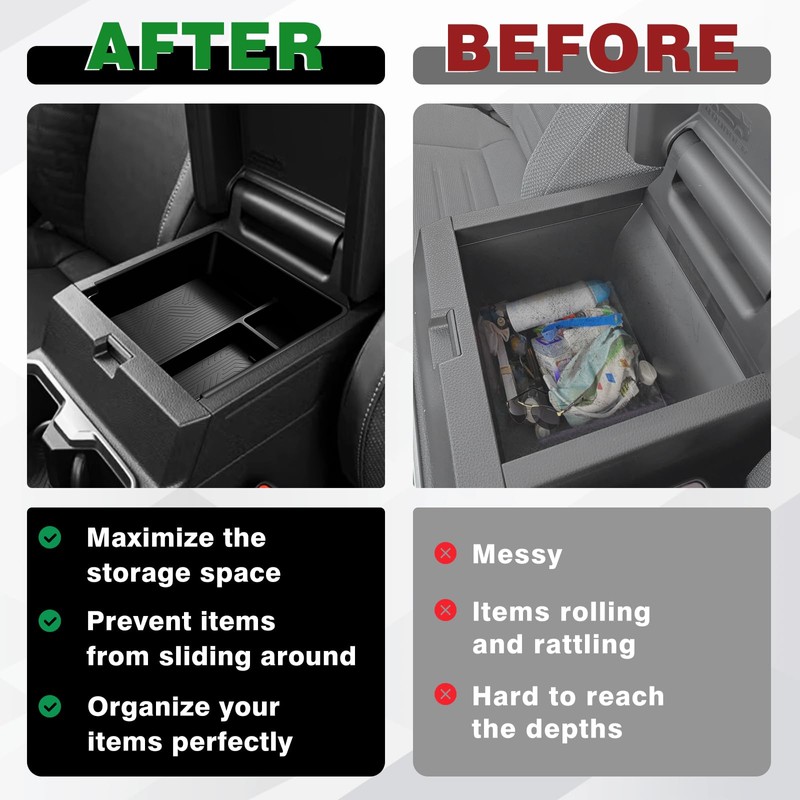 Muslogy Center Console Organizer Compatible with 2025 Toyota 4Runner Accessories