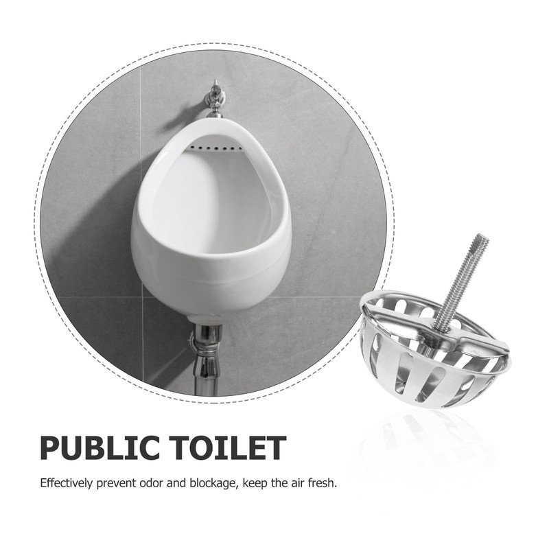 iplusmile Stainless Steel Urinal Strainer, Commercial Bathroom Washout Urinal With