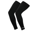 Brisk cycling leg warmer thermal knee running compression black (Black,