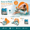 Inflatable Pool Float with Canopy for Adults – Shaded Lounge