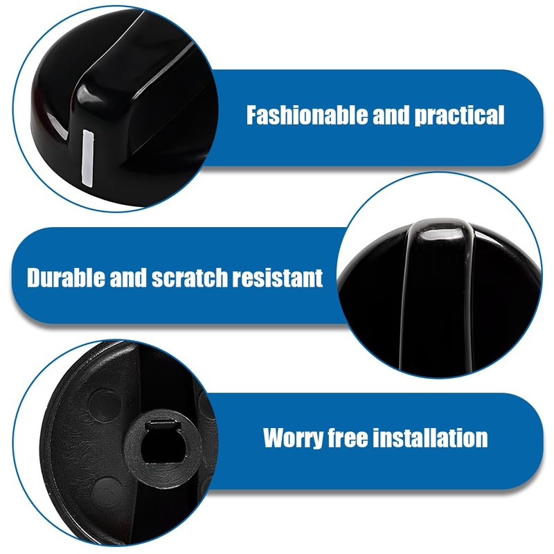 SGERUFZ Pack of 5 Plastic Kitchen Knobs