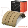 A-Premium Rear Brake Shoes Set Compatible with Toyota Yaris 2019-2020,