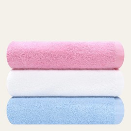 송월타올 송월 타올 얇은 수건 5장 20수 스킨케어 CS38 업소용 미용실 Songwol Thin Towel Set of 5, 20s Skincare CS38 for Professional Salons