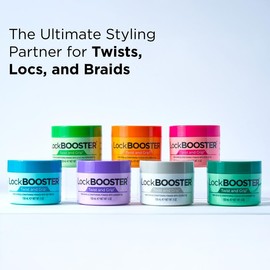Style Factor Lock BOOSTER Twist & Grip Braid Gel (5 Oz.) with Olive&Peppermint Oil— Strong Hold, Flake-Free, Frizz-Free Hair Braiding Gel for Defined & Long-Lasting Twists, Locs & Braids