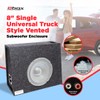 Atrend 8" Single Universal Truck Style Vented Subwoofer Enclosure -