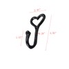 NNNJunhua Coat Hooks Wall Mounted Cast Iron Wall Hooks Love