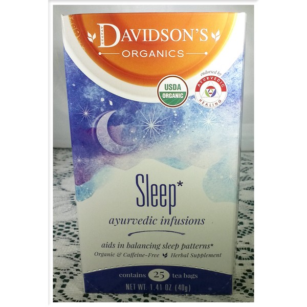 Tea Bag Box of 25, Sleep Organic Ayurvedic Infusion