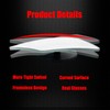 Ampper Rhombus Shaped Blind Spot Mirror, HD Glass Frameless Convex