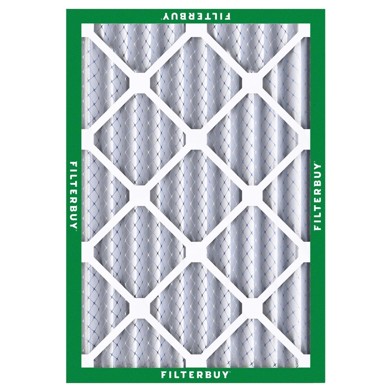 Filterbuy 10x14x4 Air Filter MERV 8 Dust Defense (5-Pack), Pleated