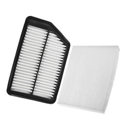HOPESPANNER Engine Air Filter Cabin Air Filter for Kia Forte Air Filter Combo Set for Engine Protection and Increase Performance 97133-2H000, C2H79-AP Replace Parts Vehicle Components