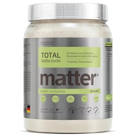 MATTER SMART NUTRIENTS - Protena en Polvo con Probiticos y Enzimas Digestivas - Sabor Vainilla Veracruzana - Mezcla Vegana de Sacha Inchi, Chcharo y  