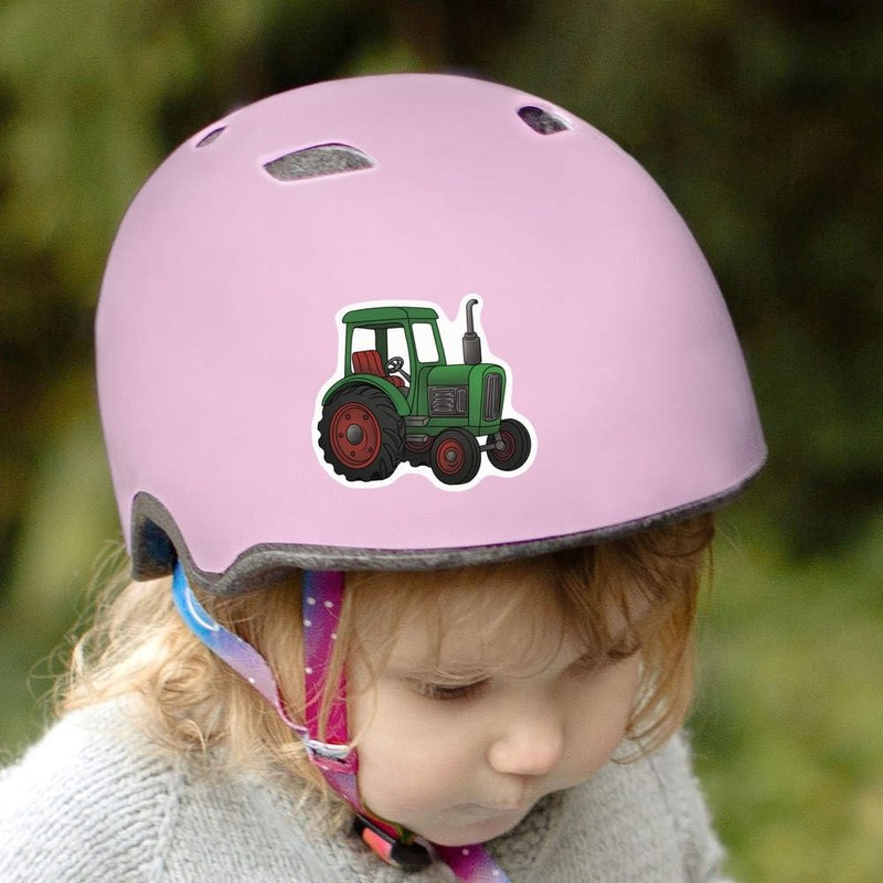 Azeeda Mittel 100mm 'Grüner Traktor' Permanente Aufkleber (DW00131461)