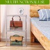 ZLLZUU Purse Organizer for Closet, 5 Pack Clear Acrylic Display