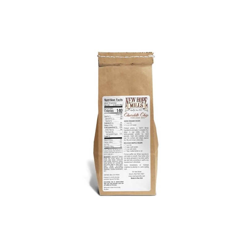 Chocolate Chip Pancake Mix by New Hope Mills - Rich,