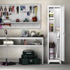 LUCYPAL Broom Closet Storage Cabinet,65" H Metal Cleaning Tool Cabinets