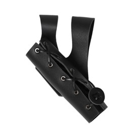 ａ aternee Belt Sword Sheath Medieval Cosplay Sword Fixing Tool PU Leather Sword Frog Holder for Christmas Theme Party Cosplay Party, black