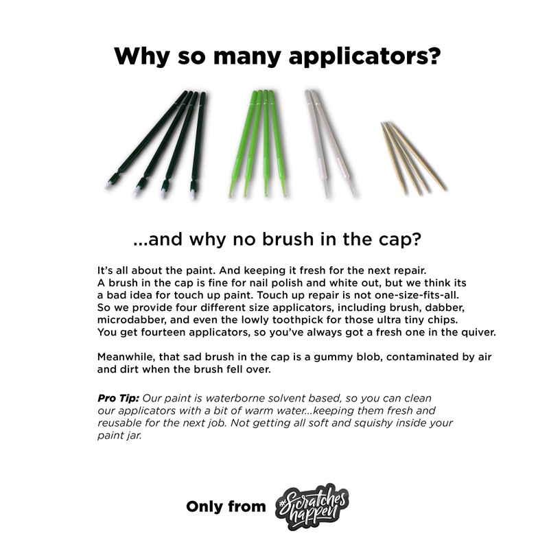 ScratchesHappen Exact-Match Touch Up Paint Kit - Night Armor (K26)