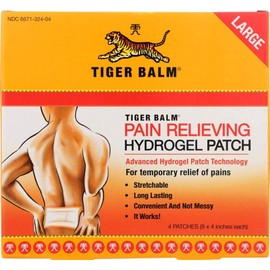 Tiger Balm Pain Relieving Patch Large , 4 Count