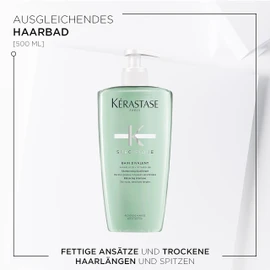 Kérastase Shampoo for Oily Scalp and Damaged Lengths, Balancing and Clarifying Hair Bath, Bain Divalent, Spécifique, 500 ml