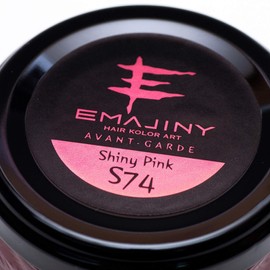 EMAJINY Shiny Pink S74 EMAJINY Shiny Pink Color Wax, Peach, 1.2 oz (36 g), Made in Japan, Unscented, Flashy Hair That Can Be Washed Off With Shampoo