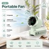 3-in-1 Portable Neck Fan for Travel – Foldable 5-Speed USB