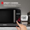 TOSHIBA ML-EM09PA(BS) Small Microwave Oven with 6 Auto Menus, Mute