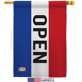 Americana Home & Garden Merchant Open House Flag Novelty Sale Store Retail Business Advertisement Promotion Small Decorative Gift Yard Banner Made in USA 28 X 40