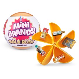Mini Brands Gold Rush Mystery Capsule Real Collectible Toy (3 Pack)