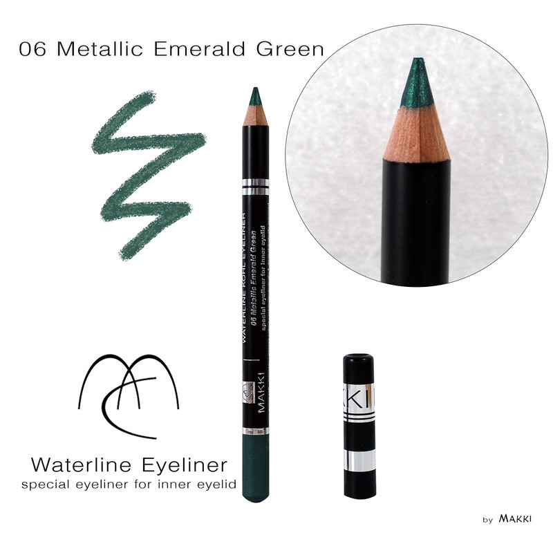 06 Metallic Emerald Green Waterline Kohl Eyeliner - Special Kajal