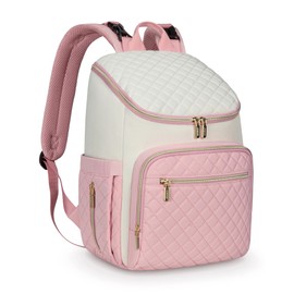 LOVEVOOK Diaper Backpack Large Capacity Baby Bag with Portable Changing Pad, Lightweight Waterproof and Insulated, Multifunction Baby Travel Backpack,Pink