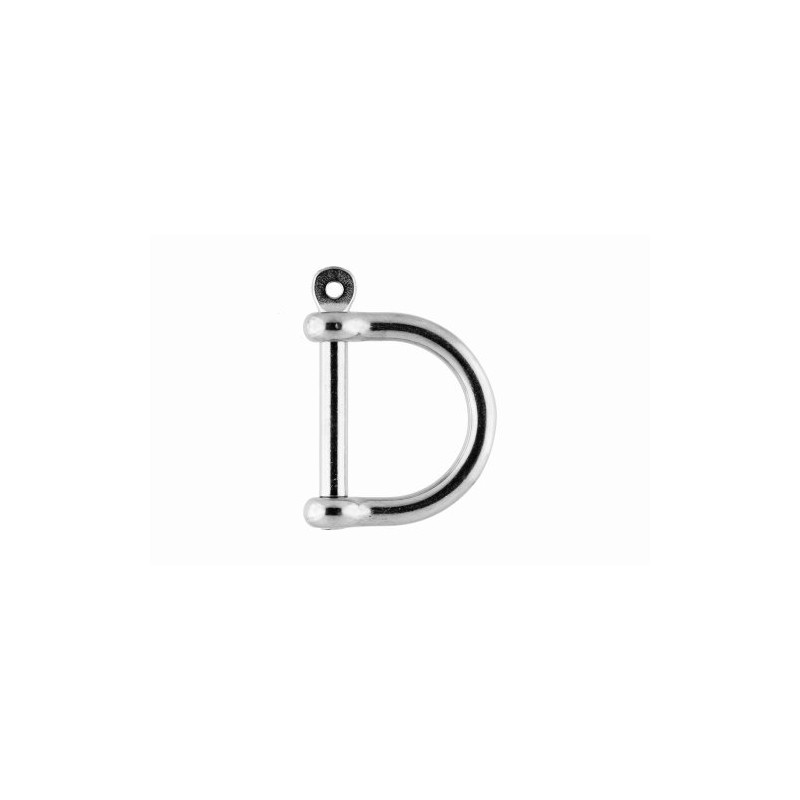 Dutyhook 5X32 Wide D-Shackle, Stainless Steel AISI 316