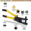 Hydraulic Crimping Tool,16 Ton Wire Crimping Tool Kit,6 AWG to