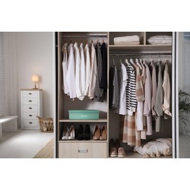 Honeywell Safes & Door Locks 6124TL Fire Resistant Steel Security Safe Box with Key Lock, 0.17-Cubic Feet, Teal