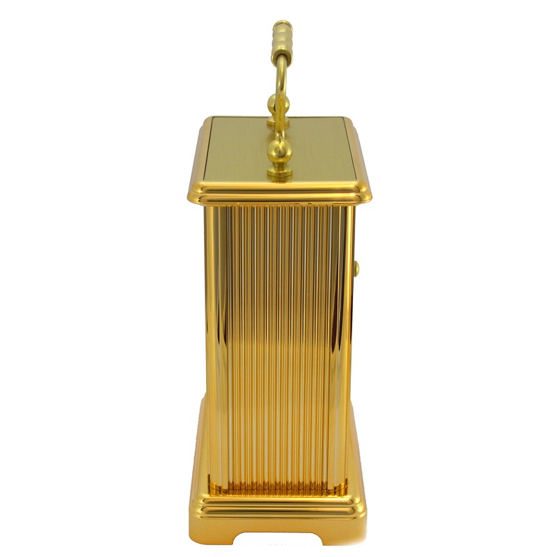 Gold Colour Two Tone Gilt Carriage Clock