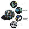 Malaxlx Kids Baseball Cap Dinosaur Black Summer Sun Hat Adjustable
