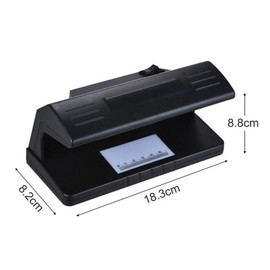 Counterfeit Money Detector, UV LED Money Checker Portable Fake Money Checking Tool BLB-4W Lamp for Most European & Asian Currencies
