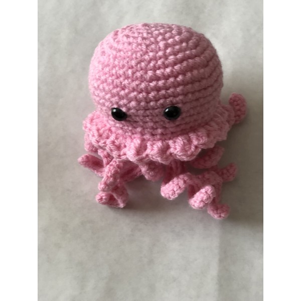 Znet3D Jellyfish Crochet Stuffed Plush Toy - Handmade in The