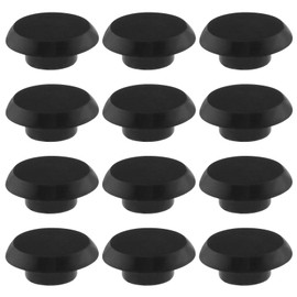 OTOTEC Pack of 50 Allen Screws Cover Caps Hex Head Screw Cover Caps Furniture Allen Screw Caps Plastic Protection for Mechanical Equipment Automotive Black M8