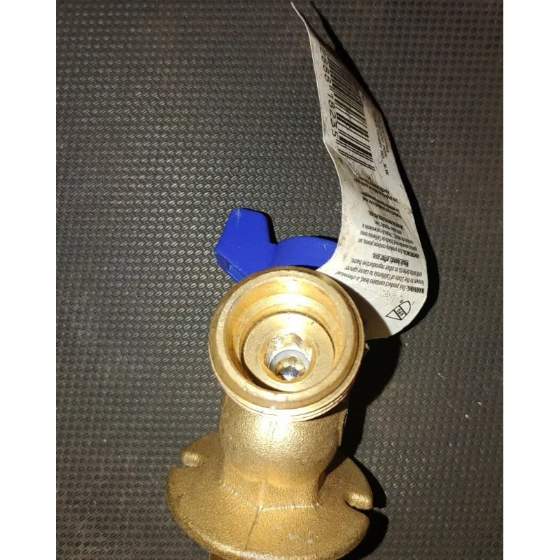 Everbilt 1/2" x 3/4" Brass Sillcock Valve, Sweat x Sweat,