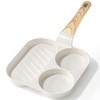 GiPP Ceramic Non Stick Egg Pan, 3-In-1 Divided Breakfast Omelette