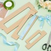 BENECREAT 3Pcs Ribbon Measuring Board, MDF Ribbon Ruler for 6/8/10/12/13/14
