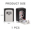 COACOM 1 Piece Grey Combination Lock Key Box Lock Box