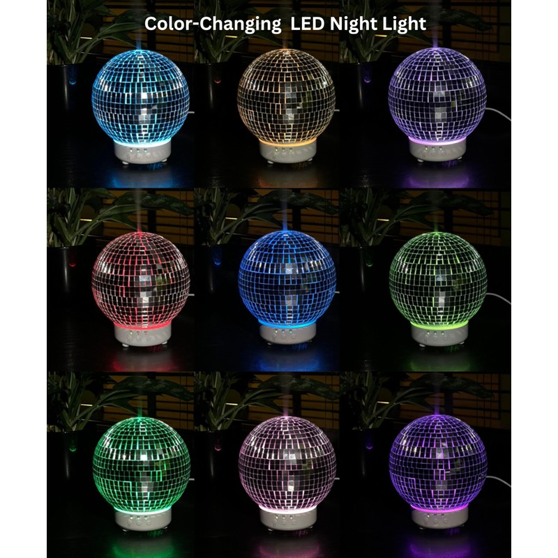 Rotating Disco Ball Diffuser – Cute Essential Oil Diffuser and