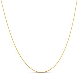 Mia Sarine Yellow Gold Plated 925 Sterling Silver 24 Inch Adjustable Snake Chain Necklace for Women Made in Italy Yellow Snake