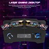 47 Inch Gaming Desk, Z-Shaped Carbon Fiber Gaming Computer Desk