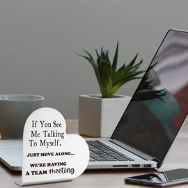 Funny Office Decor for Women Desk Home Office Decor for Women Desk Cute Funny Office Decor Sign for Cubicle Office Decorations for Work Desk Employee Colleague Gift for Coworker Boss Friends AKCW10