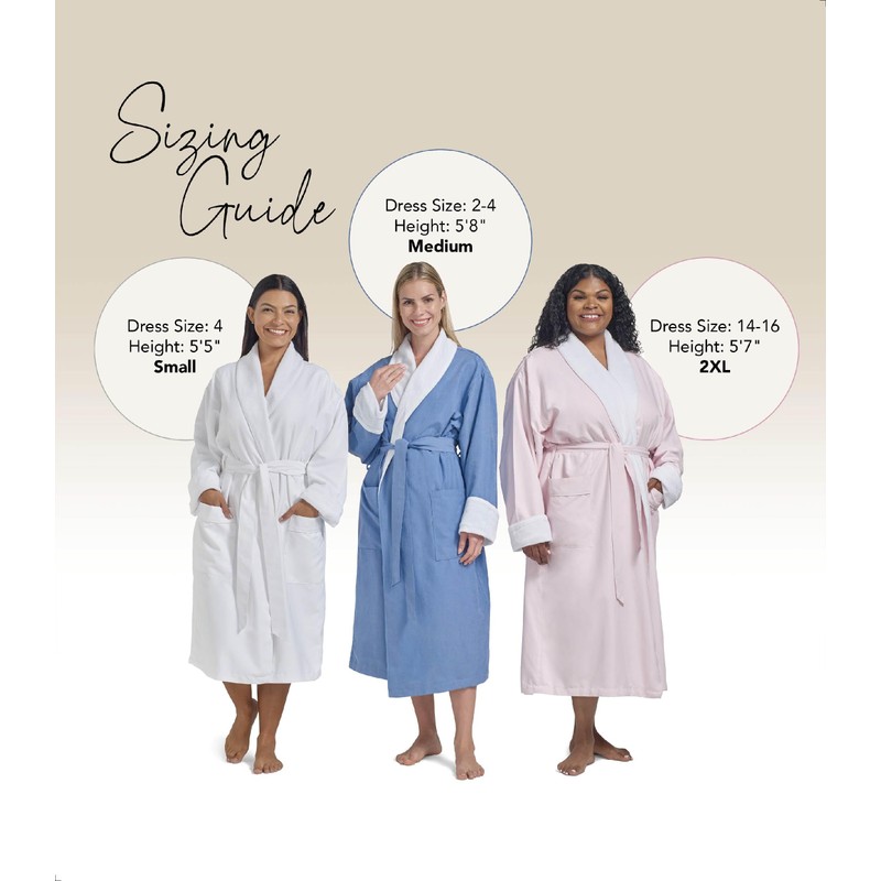 Women's Microfiber Robe by BOCA - Luxury Hotel Bathrobe, Long