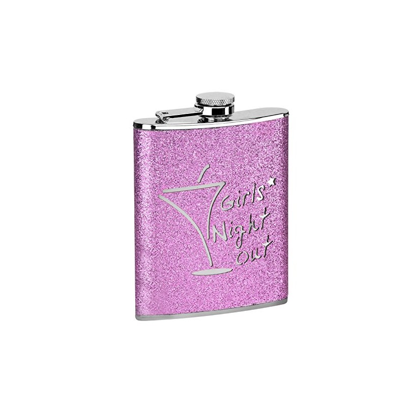Star 5 Hip Flask - 8 oz - Girls Night