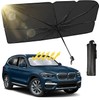 Parasol para Auto, Parasol para Parabrisas de Coche Plegable, Cubre